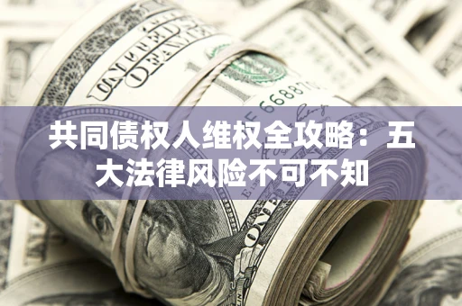 武汉共同债权人维权全攻略：五大法律风险不可不知