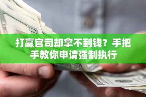 武汉打赢官司却拿不到钱？手把手教你申请强制执行