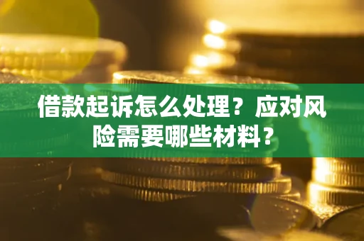 武汉借款起诉怎么处理？应对风险需要哪些材料？