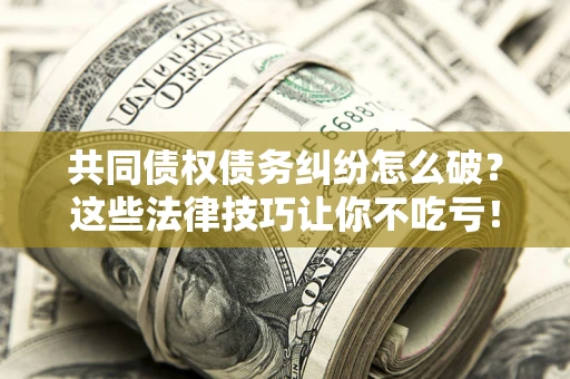 武汉共同债权债务纠纷怎么破？这些法律技巧让你不吃亏！