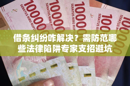 武汉借条纠纷咋解决？需防范哪些法律陷阱专家支招避坑