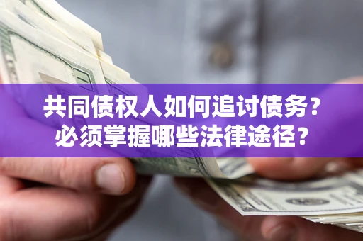 武汉共同债权人如何追讨债务？必须掌握哪些法律途径？