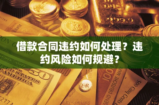 武汉借款合同违约如何处理？违约风险如何规避？
