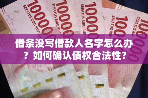 武汉借条没写借款人名字怎么办？如何确认债权合法性？