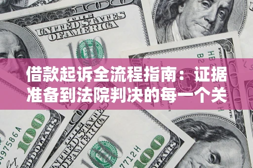 武汉借款起诉全流程指南：证据准备到法院判决的每一个关键步骤
