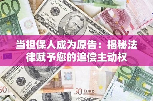 武汉当担保人成为原告：揭秘法律赋予您的追偿主动权