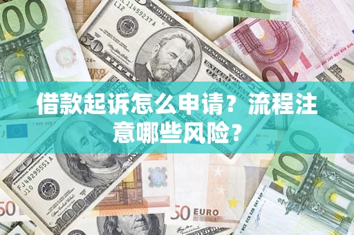 武汉借款起诉怎么申请？流程注意哪些风险？