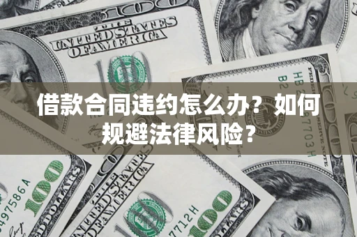 武汉借款合同违约怎么办？如何规避法律风险？
